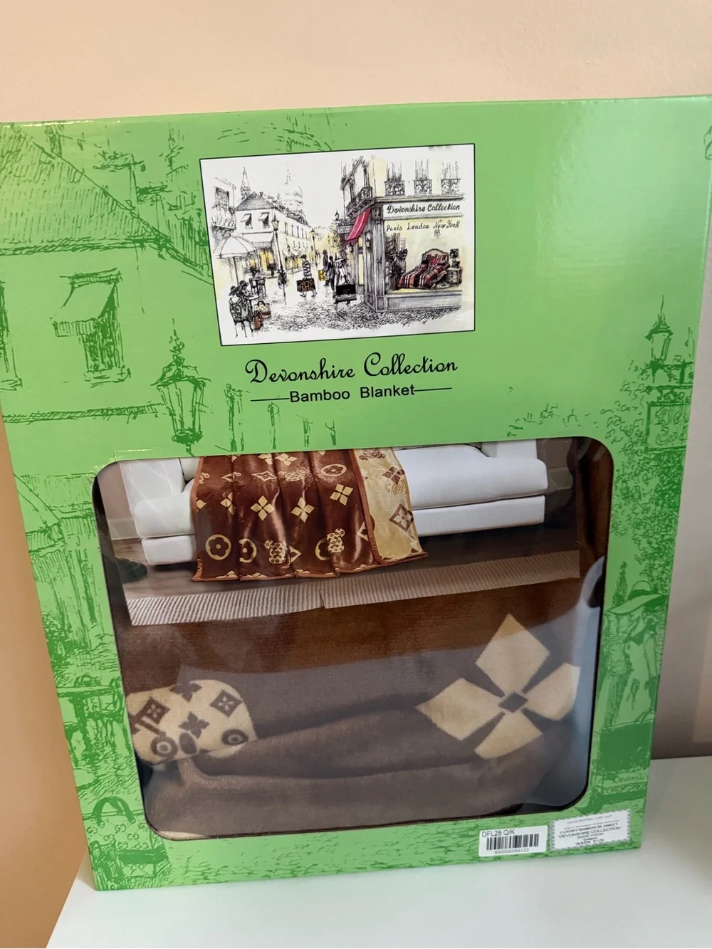 Brown Bamboo Blanket - Soft Home Throw